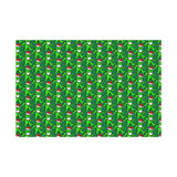 Green Grateful Dead Grinch Bear Gift Wrapping Paper