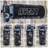 BEETLEJUICE Water Bottle 32OZ Custom Engraving