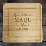 Wedding Anniversary Charcuterie Cheese Board and Knife Set