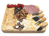 La Famiglia Charcuterie Cheese Board and Knife Set with Initial