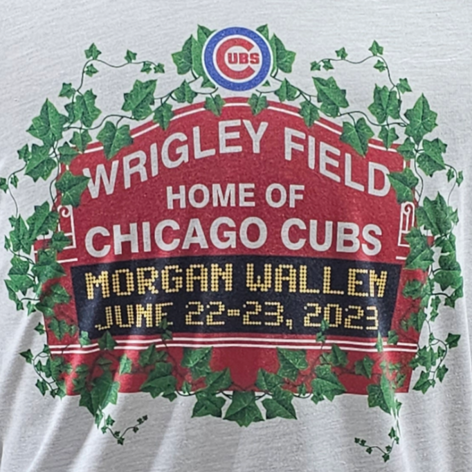 Chicago Cubs Morgan Wallen Gildan Soft Style Baseball T-shirt 