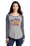 New Berlin Pretzels Ladies Navy Long Sleeve T-Shirt "Livin' That Salt Life"