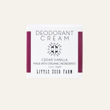Cedar Vanilla Deodorant Cream