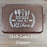 Kitchen Utensils Made with Love by "Name" Cake Pan w/ Lid (9x13)