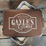 Made by "NAME" Cookies Pan w/ Lid (9x13)