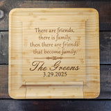 Friends and Family Charcuterie Cheese Board and Knife Set