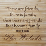 Friends and Family Charcuterie Cheese Board and Knife Set