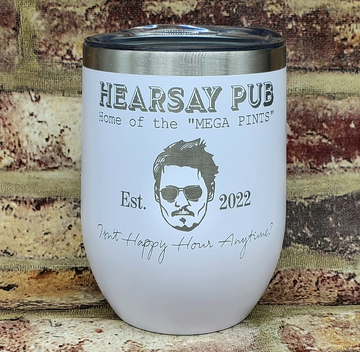 Mega Pint Johnny Depp Yeti Tumbler, Mega Pint Tumbler Design, Mega