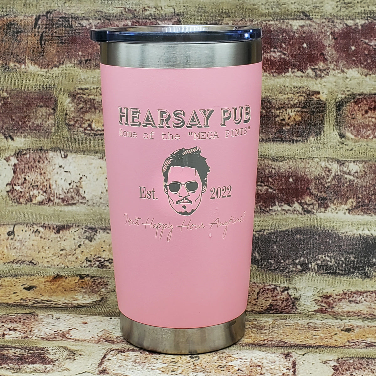 Mega Pint Johnny Depp Yeti Tumbler, Mega Pint Tumbler Design, Mega