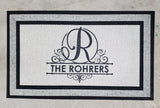 Monogram doormat