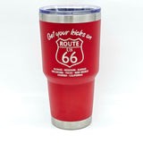 Route 66 Get Your Kicks Laser Engraved Cup