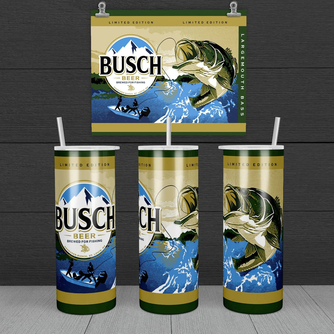 Busch Light and Fishing 20oz