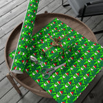 Green Grateful Dead Grinch Bear Gift Wrapping Paper