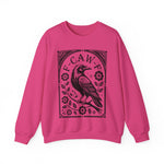 F-CAW-F Crow Raven Sweatshirt Crewneck for Fall, Halloween Gift, Boho Vintage Style
