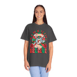 Fortune Teller Crystal Ball Reader Believe Snowman Christmas T-Shirt