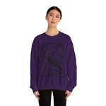 F-CAW-F Crow Raven Sweatshirt Crewneck for Fall, Halloween Gift, Boho Vintage Style