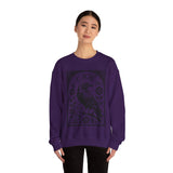F-CAW-F Crow Raven Sweatshirt Crewneck for Fall, Halloween Gift, Boho Vintage Style