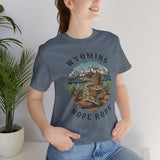 Wyoming Nope Rope T‑Shirt — Vintage Rattlesnake Mountain Graphic Tee