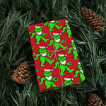 Red Grateful Dead Grinch Bear Gift Wrapping Paper