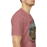 Wyoming Nope Rope T‑Shirt — Vintage Rattlesnake Mountain Graphic Tee