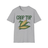 Corn Crop Top T-Shirt for Summer Fun, Farm Fresh Vibes, Cute Casual Wear, Gift for Farmers and Foodies, Summer Festival Top