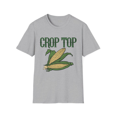 Corn Crop Top T-Shirt for Summer Fun, Farm Fresh Vibes, Cute Casual Wear, Gift for Farmers and Foodies, Summer Festival Top