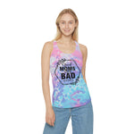 Good Moms Say Bad Words Tie Dye Racerback Tank Top