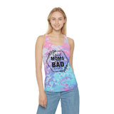 Good Moms Say Bad Words Tie Dye Racerback Tank Top