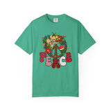 Peace Wreath T-Shirt — Retro Holiday Peace Sign Tee