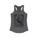 F-CAW-F Vintage Style Design Raven Women's Racerback Tank Top