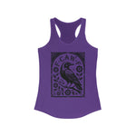F-CAW-F Vintage Style Design Raven Women's Racerback Tank Top