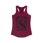 F-CAW-F Vintage Style Design Raven Women's Racerback Tank Top