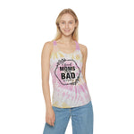 Good Moms Say Bad Words Tie Dye Racerback Tank Top