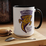 Taylorville Tornadoes Accent Coffee Mug, Personalized Graduation Gift, Class of 1976, School Spirit, Collectible Alumni Mug