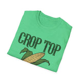 Corn Crop Top T-Shirt for Summer Fun, Farm Fresh Vibes, Cute Casual Wear, Gift for Farmers and Foodies, Summer Festival Top