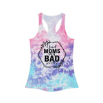 Good Moms Say Bad Words Tie Dye Racerback Tank Top