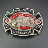 Vintage Volunteer Fireman Belt Buckle