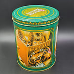 Vintage Purina Dog Biscuits Advertising Tin Canister 1989 Collectible