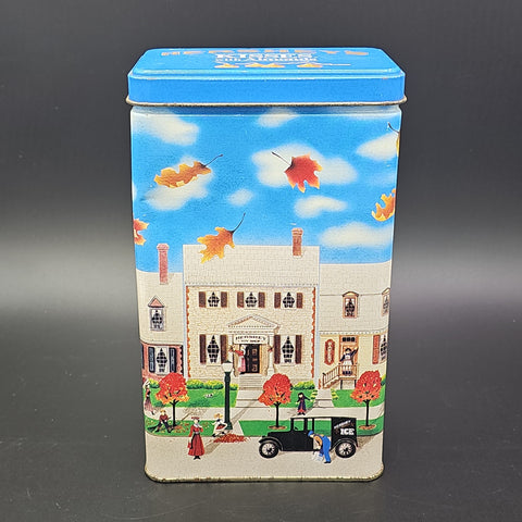 Vintage 1990 Hershey's Kisses W/ Almonds Metal Tin Hometown Series Canister #6