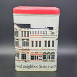 Vintage State Farm Insurance Company Home Town Metal Tin Bloomington IL