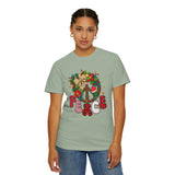 Peace Wreath T-Shirt — Retro Holiday Peace Sign Tee