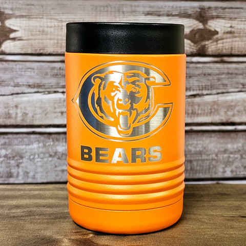 Chicago Bears Laser Engraved Insulated Can Cooler