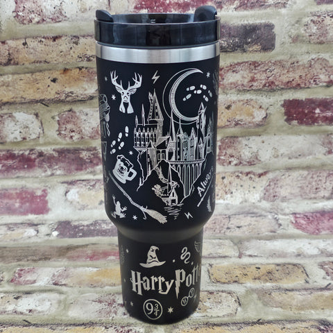 Harry Potter 40oz Stanley Dupe Full wrap Top and Bottom – SW