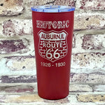 Auburn, Illinois Brick Route 66 Laser Engraved Insulated Travel Cup 20oz