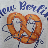 New Berlin Pretzels Ladies Navy Long Sleeve T-Shirt "Livin' That Salt Life"