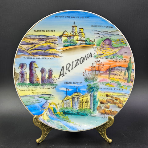 Arizona Vintage Souvenir Plate 8"
