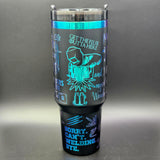 Welder Woman Full Wrap 40oz Tumbler