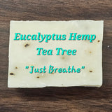 Eucalyptus Hemp Tea Tree (Vegan Cold Press Soap) "Just Breathe"