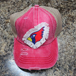 PLEASANT PLAINS CARDINALS C.C Frayed Patch Hat