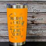 Jesus Christ and Pumpkin Spice Laser Engraved Cup